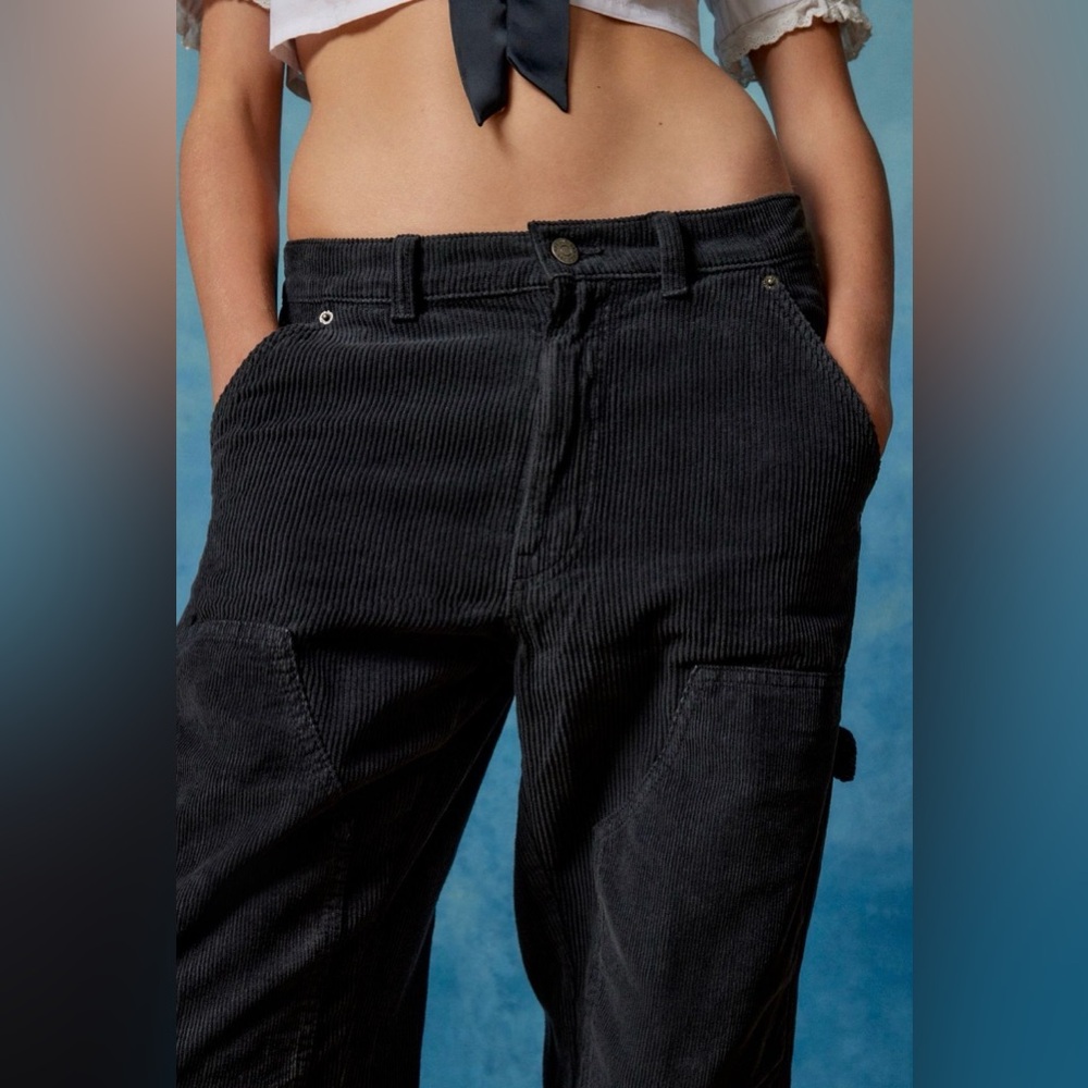 NWT BDG Black Corduroy Carpenter Pants - Picture 4 of 7